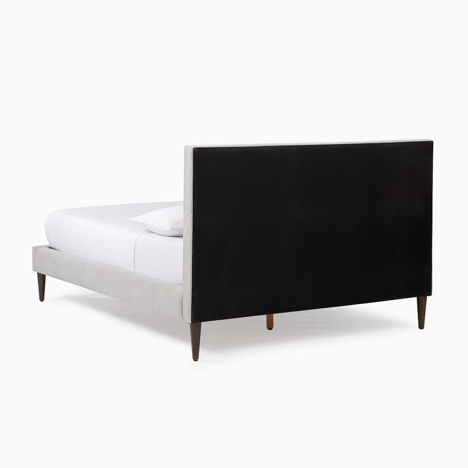 GridTufted Upholstered Tapered Leg Bed West Elm Australia